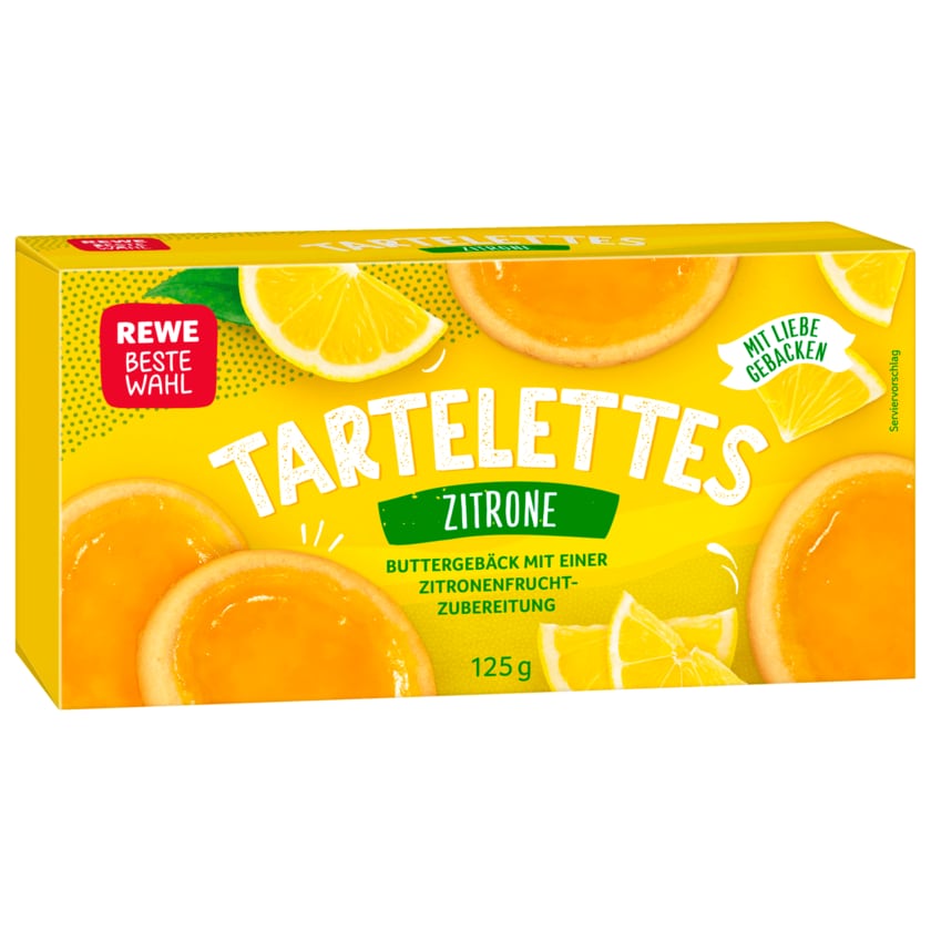 REWE Beste Wahl Tartelettes Zitrone 125g